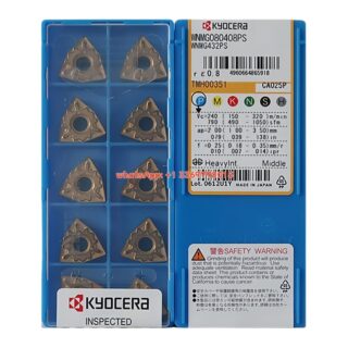 Original Kyocera WNMG080408PS CA025P Carbide Insert - Trigon 80° (10 PCS)