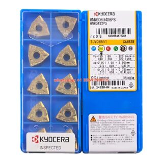 Original Kyocera WNMG080408PS CA6525 Carbide Insert - Trigon 80° | Steel (10 PCS)