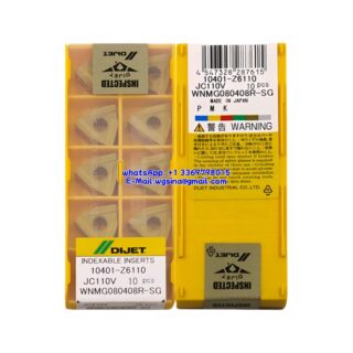 Original DIJET WNMG080408R-SG JC110V Carbide Insert - Trigon 80° (10 PCS)