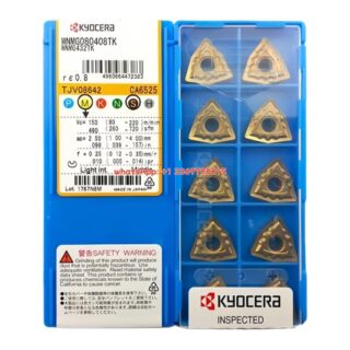 Original Kyocera WNMG080408TK CA6525 Carbide Insert - Trigon 80° | Steel (10 PCS)