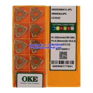 Original OKE WNMG080412-JPS OC5525 Carbide Insert - Trigon 80° (10 PCS)