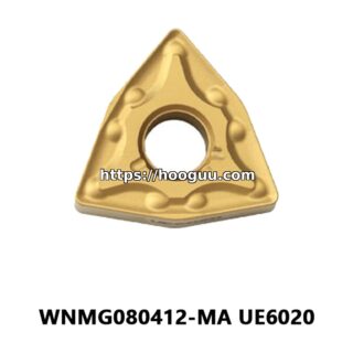 Original Mitsubishi WNMG080412-MA UE6020 Carbide Turning Insert - Trigon 80° | Steel, Stainless Steel (10 PCS)