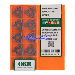 Original OKE WNMG080412-MF OP1215 Carbide Insert - Trigon 80° (10 PCS)