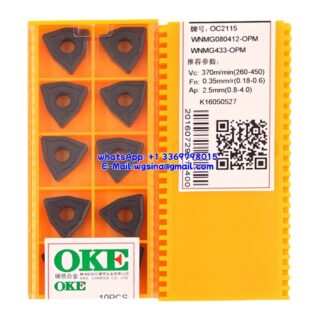 Original OKE WNMG080412-OPM OC2115 Carbide Insert - Trigon 80° | Steel, Stainless Steel (10 PCS)