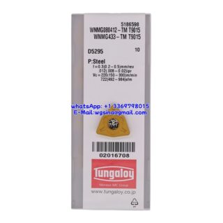 Original Tungaloy WNMG080412-TM-T9015 T9015 Carbide Insert - Trigon 80° (10 PCS)