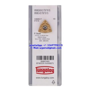 Original Tungaloy WNMG080412-TM-T9115 T9115 Carbide Insert - Trigon 80° | Steel (10 PCS)