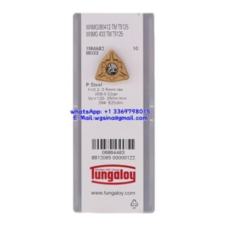 Original Tungaloy WNMG080412-TM-T9125 T9125 Carbide Insert - Trigon 80° | Steel (10 PCS)
