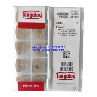 Original Tungaloy WNMG080412-TM T9025 Carbide Insert - Trigon 80° (10 PCS)
