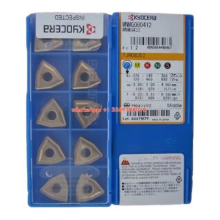 Original Kyocera WNMG080412 CA5525 Carbide Insert - Trigon 80° | Steel (10 PCS)