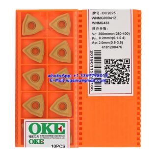 Original OKE WNMG080412 OC2025 Carbide Insert - Trigon 80° (10 PCS)