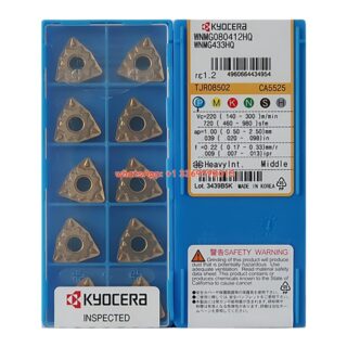 Original Kyocera WNMG080412HQ CA5525 Carbide Insert - Trigon 80° | Steel (10 PCS)