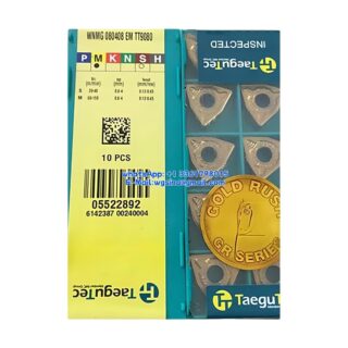 Original TaeguTec 080408 TT9080 Carbide Insert | Stainless Steel & More (10 PCS) WNMG EM WNMG 80408 EM TT9080