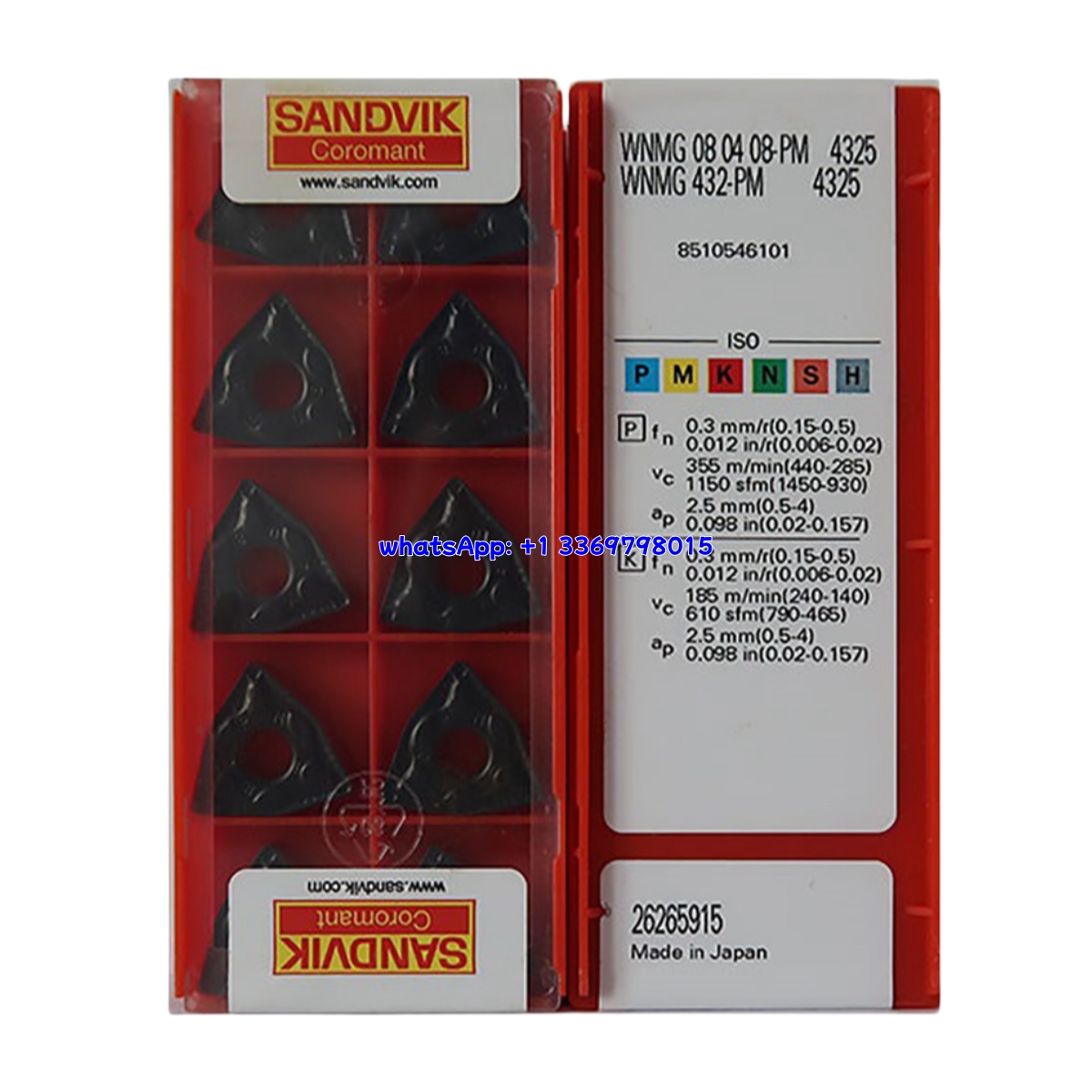 Sandvik 08-PM Carbide Turning Insert | Steel