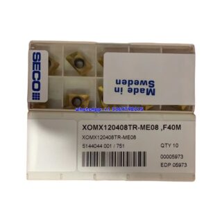 Original Seco XOMX120408TR-ME08 Carbide Turning Insert (10 PCS) F40M XOMX120408TR-ME08 F40M