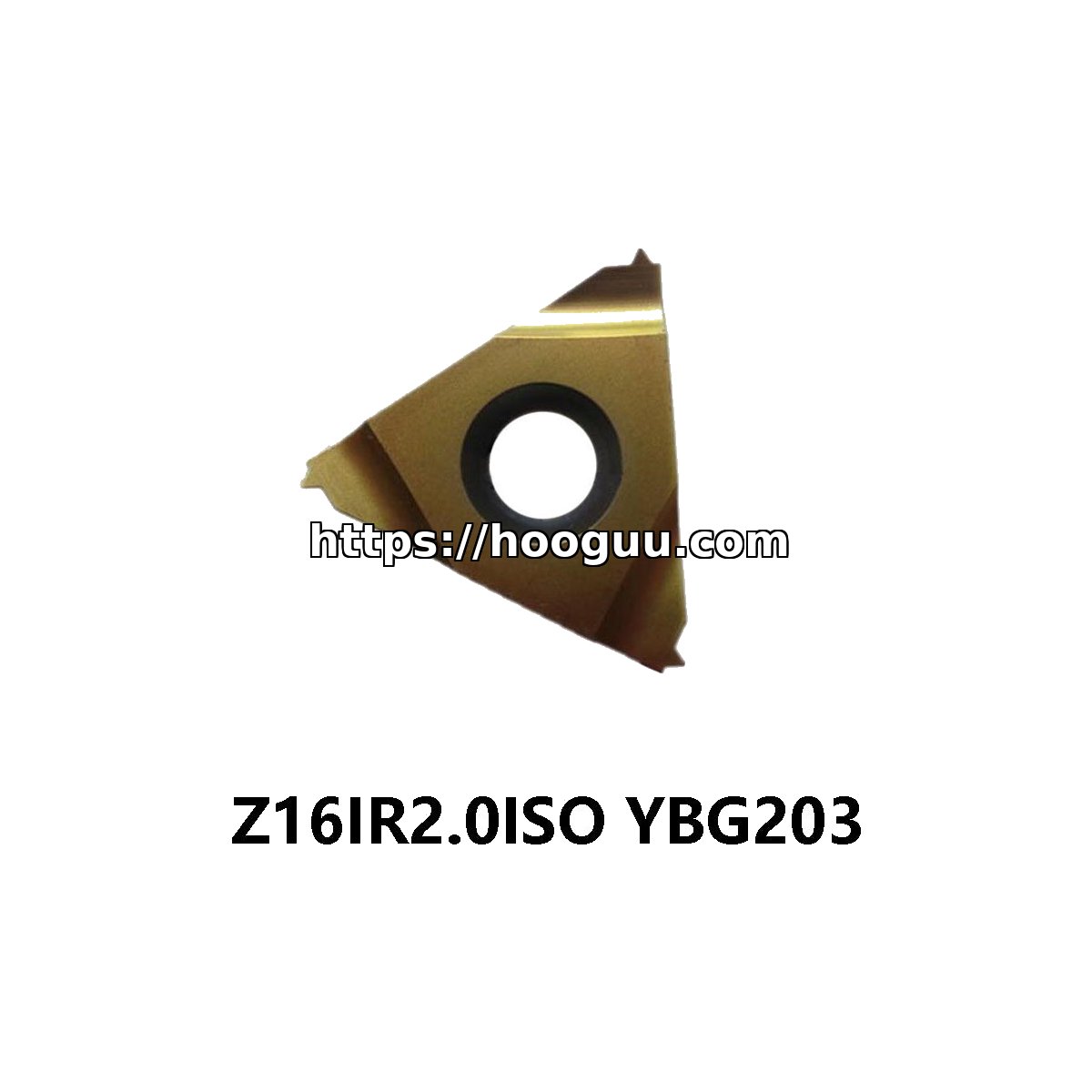 Original ZCC-CT Z16IR2.0ISO YBG203 Carbide Insert | Steel (10 PCS) - Image 2