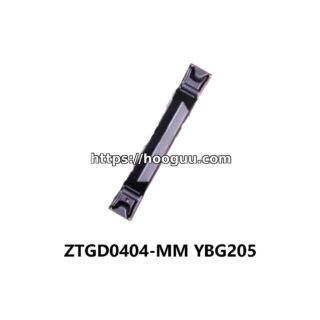 Original ZCC-CT ZTGD0404-MM YBG205 Carbide Grooving/Parting Insert | Steel, Stainless Steel (10 PCS)