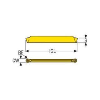 Original Seco LCMF2802M0-0200-MP TGK1500 Carbide Insert - Rectangle