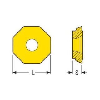 Original Seco OFET070405TN-ME10 Carbide Insert - Octagonal F40M OFET070405TN-ME10 F40M
