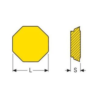 Original Seco OFMR070405TR-M15 MK1500 Carbide Insert - Octagonal