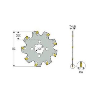 Original Seco R335.10-02.50-3 Cutting Tool
