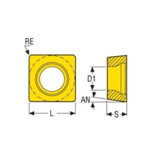 Original Seco SCMT09T304-M3 TM3501 Carbide Insert - Square