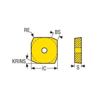 Original Seco SCNN250640-R30 TP250T Carbide Insert - Square