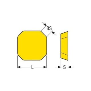 Original Seco SEAN1203AFTN-M14 Carbide Insert - Square T25M SEAN1203AFTN-M14 T25M
