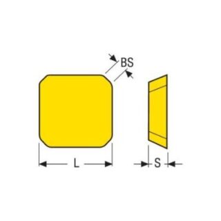 Original Seco SEKR1203AFN-E07 Carbide Insert - Square HX SEKR1203AFN-E07 HX