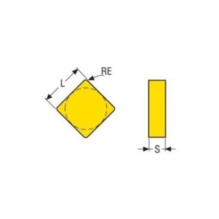 Original Seco SNMN090312S CBN300P Carbide Insert - Square