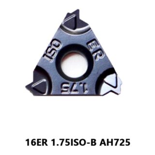 Original Tungaloy 1.75ISO-B AH725 Carbide Insert | Stainless Steel & More (10 PCS) 16ER 1.75ISO-B AH725