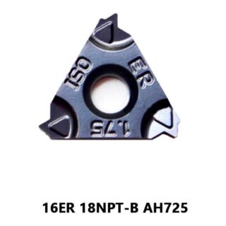 Original Tungaloy TUNGALOY AH725 Carbide Insert - Triangle | Stainless Steel & More (10 PCS) 16ER 18NPT-B AH725
