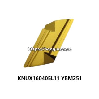 Original ZCC-CT KNUX160405L11 YBM251 Carbide Turning Insert - Parallelogram 55° | Steel (10 PCS)
