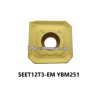 Original ZCC-CT SEET12T3-EM YBM251 Carbide Milling Insert - Square | Steel, Stainless Steel (10 PCS)