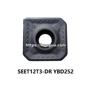 Original ZCC-CT SEET12T3-DR YBD252 Carbide Milling Insert - Square | Steel, Cast Iron (10 PCS)
