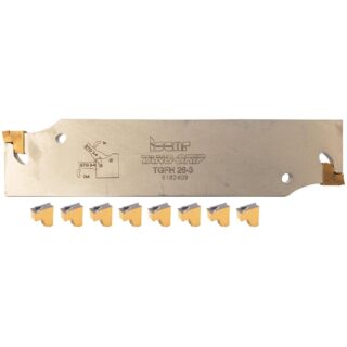 Original Iscar NEUTRAL IC808 Carbide Grooving/Parting Insert | Steel, Stainless Steel TGFH 26-3 C-IC808 TGFH 26-3 / C-IC808