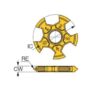 Original Iscar TTG-16E-1 IC908 Cutting Tool | Heat-Resistant Alloys TTG-16E-1.50-ISO TTG-16E-1.50-ISO IC908
