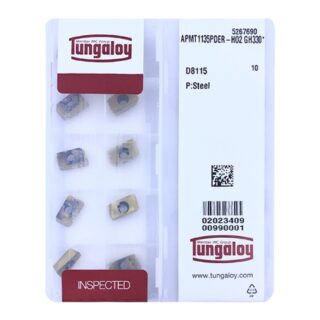 Original Tungaloy APMT1135PDER-H02 GH330 Carbide Milling Insert - Parallelogram 85° | Steel (10 PCS)
