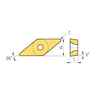 Original Walter VBMT110304-MM4 VBMT221 Carbide Turning Insert - Diamond 35° (10 PCS) WMP20S VBMT110304-MM4 WMP20S