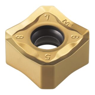 Original Korloy SNMX1206ANN-MF PC6510 Carbide Milling Insert - Square | Hardened Steel (10 PCS)
