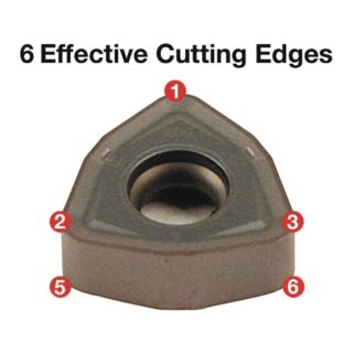 Original Korloy WNMX160720ZNN-MM PC5400 Carbide Milling Insert - Trigon 80° | Steel & More (10 PCS)