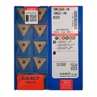 Original Korloy TNMG160404L NC3020 Carbide Turning Insert - Triangle | Cast Iron (10 PCS)