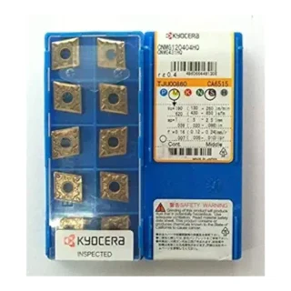 Original Kyocera CNMG120404-HQ PV7020 Carbide Turning Insert - Diamond 80° | Stainless Steel (10 PCS)
