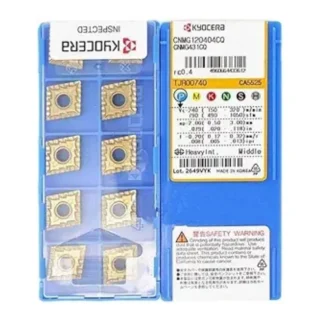 Original Kyocera CNMG120404-MS CA5525 Carbide Turning Insert - Diamond 80° | Steel (10 PCS)