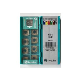 Original TaeguTec SKET12T3AFTN-M TT9080 Carbide Milling Insert - Square | Stainless Steel & More (10 PCS)