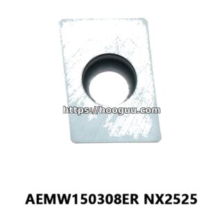 Original Mitsubishi AEMW150308ER NX2525 Carbide Milling Insert - Parallelogram 85° | Steel (10 PCS)