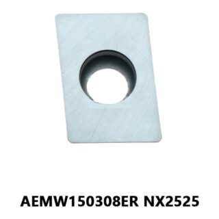 Original Mitsubishi AEMW150308ER NX2525 Carbide Milling Insert - Parallelogram 85° | Steel, Stainless Steel (10 PCS)