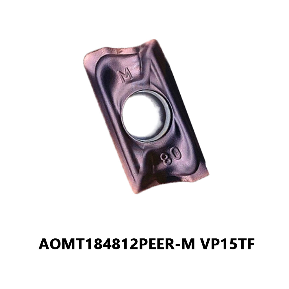 Mitsubishi AOMT184812PEER-M VP15TF Carbide Milling Insert - Parallelogram 85° | Steel, Stainless Steel (10 PCS)