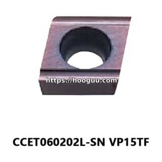 Original Mitsubishi CCET060202L-SN VP15TF Carbide Turning Insert - Diamond 80° | Steel & More (10 PCS)