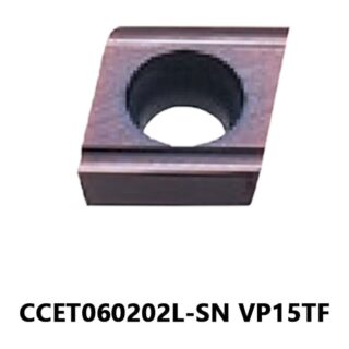Original Mitsubishi CCET060202L-SN VP15TF Carbide Turning Insert - Diamond 80° | Steel & More (10 PCS)
