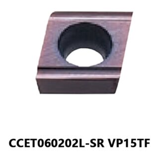 Original Mitsubishi CCET060202L-SR VP15TF Carbide Turning Insert - Diamond 80° | Steel & More (10 PCS)